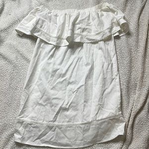 White off the shoulder dress